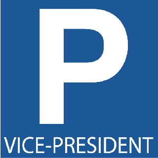 Panneau Parking Vice-Président Alu 3 mm