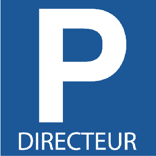 Panneau Parking Directeur Alu 3 mm