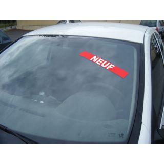 autocollant pare brise neuf