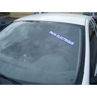 Autocollant Pare Brise Avantage bleu Pack Electrique