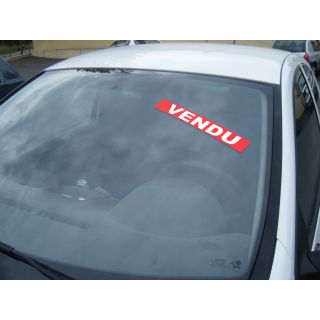 Autocollant pare brise Avantage rouge Vendu