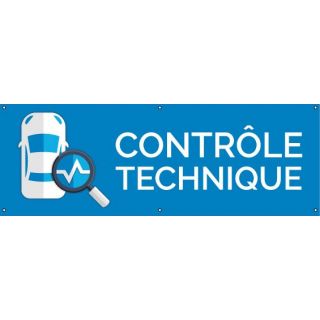 Banderole contrôle technique PVC