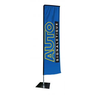 Kit mât Salta 4.50 m avec voile 3.70 m personnalisée et pied platine