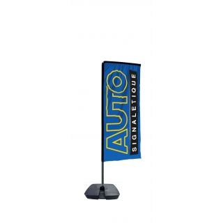 Kit mât Salta 2.30 m avec voile 1.35 m personnalisée et pied lesté