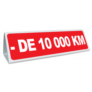Triangle magnétique de toit - de 10000 km coloris rouge