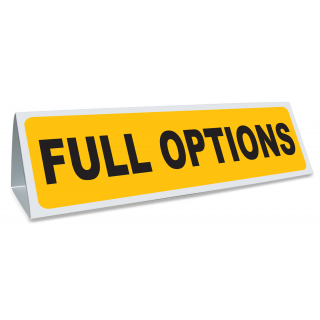 Triangle magnétique de toit full options coloris jaune et noir