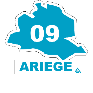 Autocollant 09 département de l'Ariège