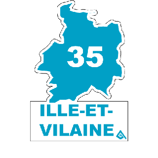 Autocollant 35 département de l'Ile et Vilaine