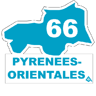 Autocollant 66 département des Pyrénées Orientales