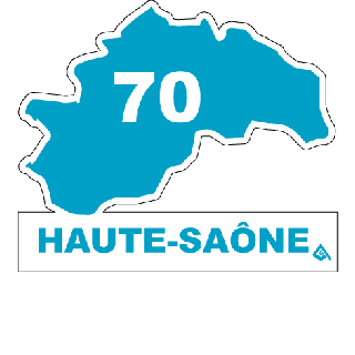 Autocollant 70 département de La Haute-Saône