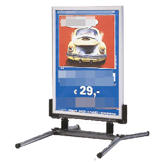 Chevalet stop trottoir A0 à ressorts