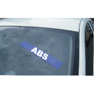 Autocollant de pare brise Avantage bleu ABS