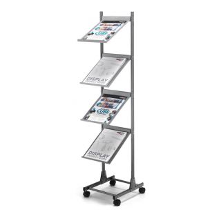 Porte brochures A4 sur pied OT333 - Porte brochure A4 sur pied : P&P