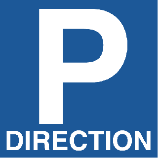 Autocollant Parking Direction