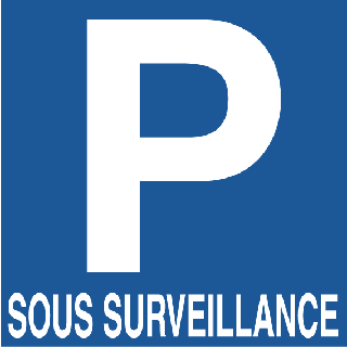 Autocollant Parking Sous Surveillance