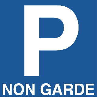 Panneau Parking Non Gardé PVC 3 mm