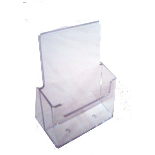 Présentoir plexiglas A4 1 compartiment pour comptoir