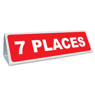 Triangle magnétique de toit 7 Places coloris rouge