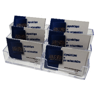 Présentoir de carte de visite PRMK506 de coté