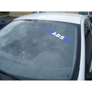 Autocollant de pare brise Avantage bleu ABS