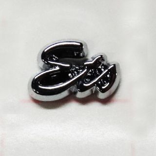 Lettres adhésives chromées ETS