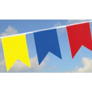 Guirlande multicouleurs avec fanions queues de pie 20 x 30 cm