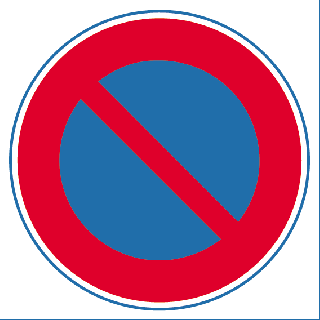 Panneau PVC d'interdiction de stationner