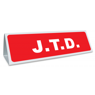 Triangle magnétique de toit JTD coloris rouge