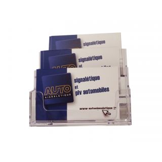 Présentoir de carte de visite 3 bacs ASK503