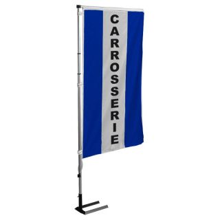 Kit mat et drapeau Carrosserie bleu à bandes latérales 5.5 m