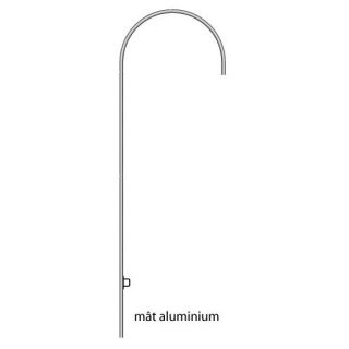 Mât aluminium Plumeline 4 m monté