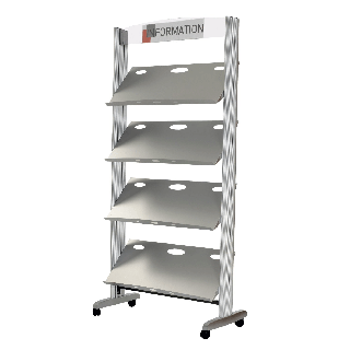 Porte brochure A4 sur pied PAP12TMG