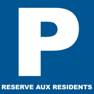 Autocollant Parking Réservé aux Résidents