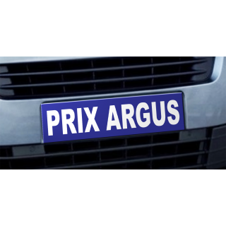Cache plaque d'immatriculation avantage Prix Argus bleu
