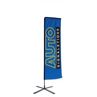Kit mât Salta 3.40 m avec voile 2.50 m personnalisée et pied croisillon