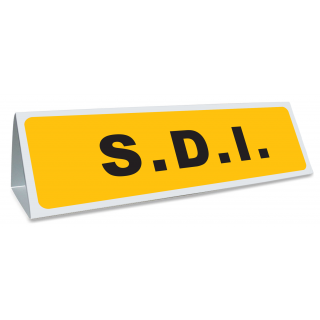 Triangle de toit magnétique SDI coloris jaune et noir