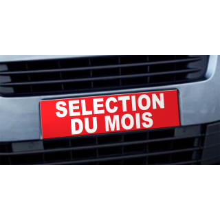 Cache plaque d'immatriculation avantage Selection du Mois rouge
