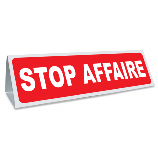 Triangle de toit magnétique STOP AFFAIRE coloris rouge