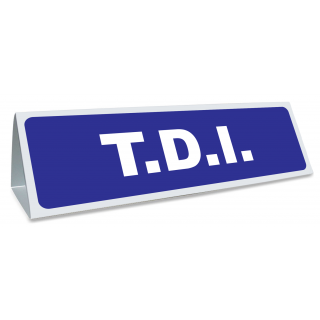 Triangle magnétique de toit TDI de coloris bleu