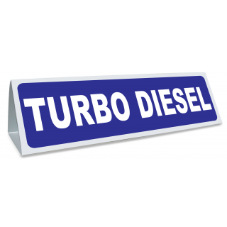Triangle magnétique de toit Turbodiesel coloris bleu
