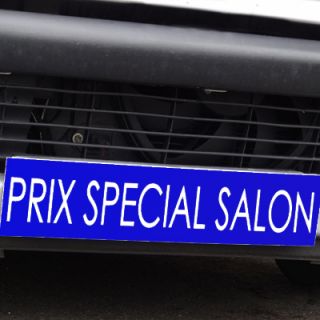Cache plaque d'immatriculation avantage bleu Prix Spécial Salon
