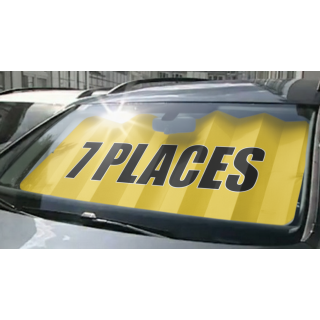 Panneau VITRAFLASH 7 Places jaune