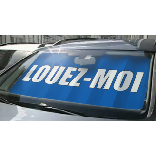 Panneau pare-brise VITRAFLASH Louez-moi