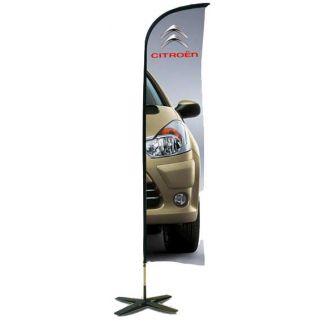 Kit mat voileline personnalisée 2.80 m pied croisillon