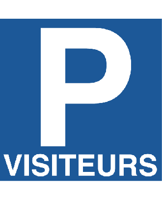 Panneau Parking Visiteurs PVC 3 mm