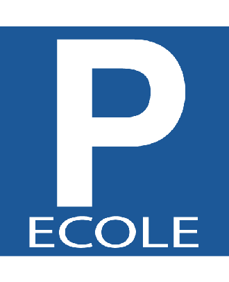 Panneau Parking Ecole PVC 3 mm