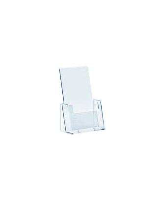 Présentoir plexiglass A6 1 compartiment pour comptoir