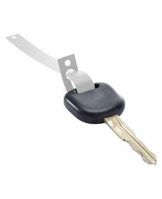 Porte clés HDPE blanc avec clé