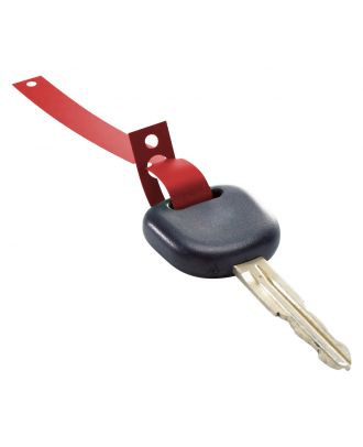 Porte clés HDPE rouge avec clé