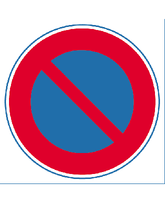 Autocollant interdiction de stationner